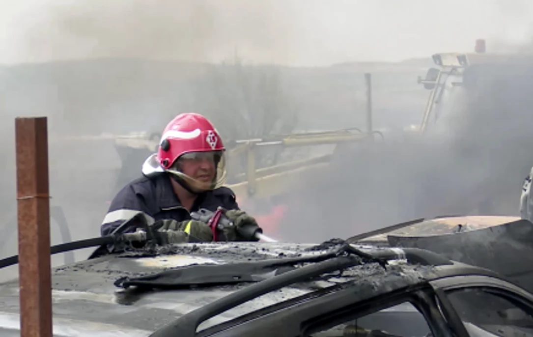 Incendiu auto. FOTO arhivă