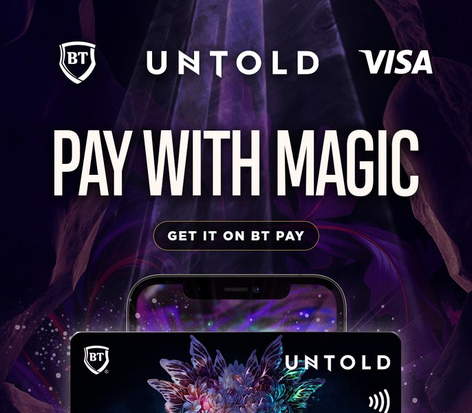 UNTOLD, Banca Transilvania și VISA lansează cardul UNTOLD BT VISA