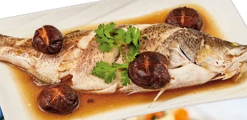 biban de mare cu ciuperci jpg