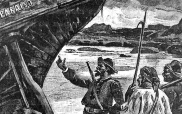 Ilustraţie din volumul „Un bilet de loterie. Farul de la capătul lumii“, de Jules Verne