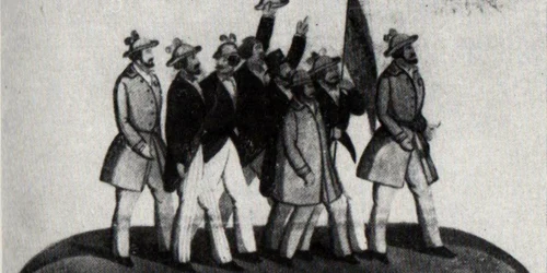 1024px Costache Petrescu   Grupul de manifestanti pentru revolutie la 1848 jpg