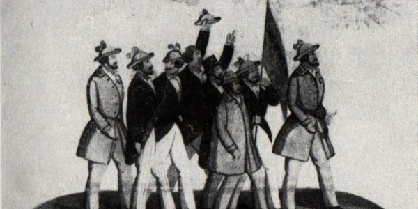 1024px Costache Petrescu   Grupul de manifestanti pentru revolutie la 1848 jpg
