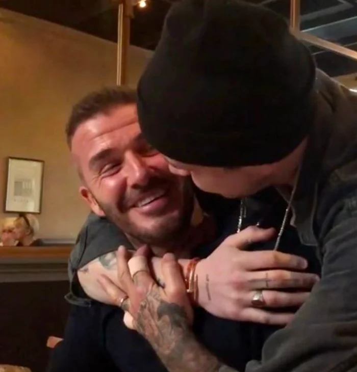 Momentul în care Brooklyn și-a surprins tatăl 