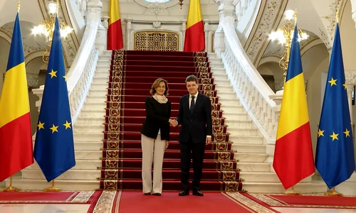 Nicușor Dan primește o delegație a Comisiei de la Veneția, la Palatul Cotroceni