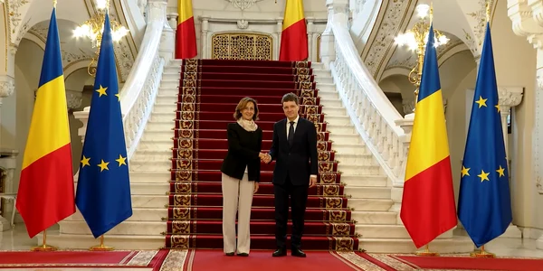 Nicușor Dan primește o delegație a Comisiei de la Veneția, la Palatul Cotroceni