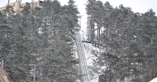 Cremaliera de la Cetatea Râşnov. FOTOSimona Suciu