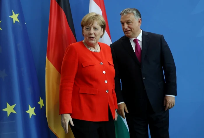 Angela Merkel şi Viktor Orban FOTO Guliver/Getty Images