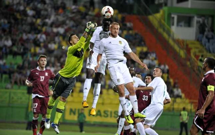 Faza de joc in meciul FC Vaslui-Rapid Bucuresti, din cadrul primei etape a Ligii I, la Vaslui FOTO Mediafax