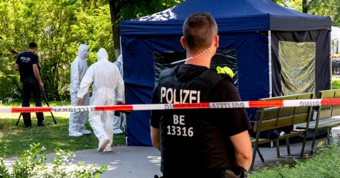 Scena crimei din parcul din Berlin