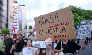 Studenți protest burse FOTO Inquam / Octav Ganea 