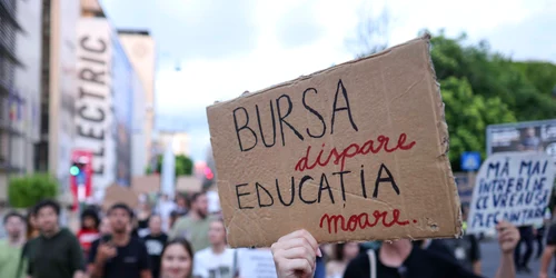 Studenți protest burse FOTO Inquam / Octav Ganea 