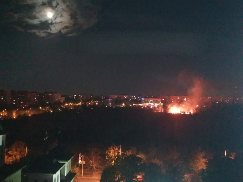 Incendiu puternic în parcul IOR