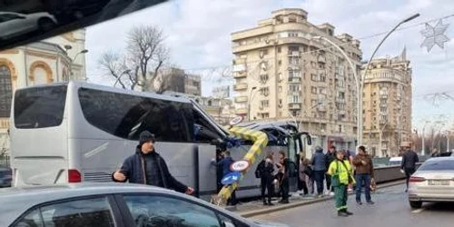 Accident Unirii FOTO Facebook / Petrovici Albert 