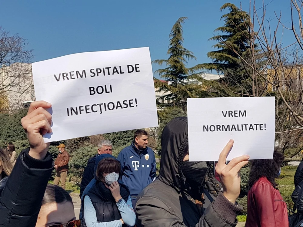 Constănțenii au cerut și în stradă rezolvarea problemelor FOTO: Arhiva