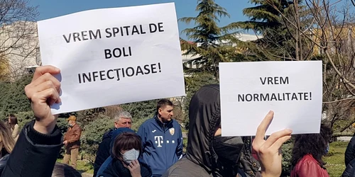protest spital infectioase constanta foto calin gavrilas