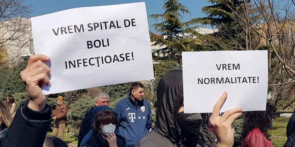 protest spital infectioase constanta foto calin gavrilas