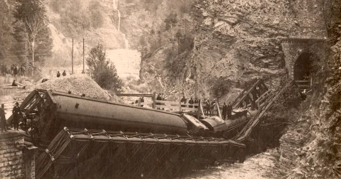 Accidentul feroviar din 19 septembrie 1922 FOTO Arhivă Personală Andrei Berinde / romrail.blogsport.ro