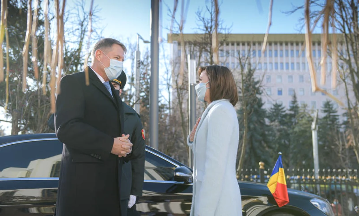 Klaus Iohannis şi Maia Sandu FOTO Administraţia Prezidenţială
