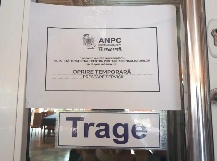 Restaurant închis de ANPC Foto: Protecția Consumatorilor Galați