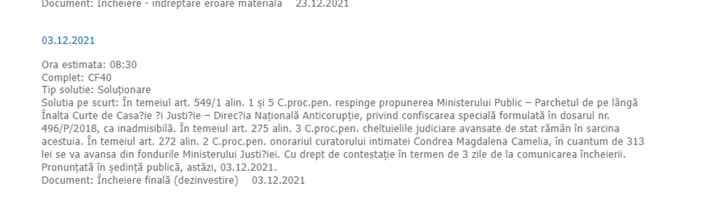 Decizia Tribunalului București