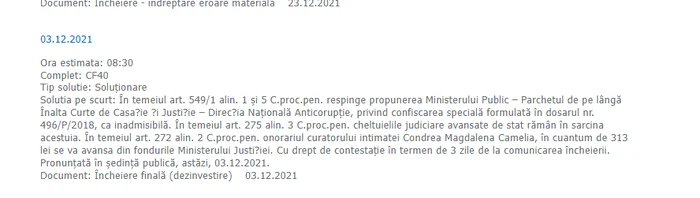 Decizia Tribunalului București