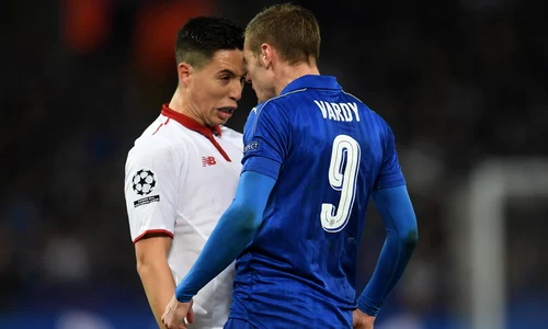 Berbeceala lui Nasri cu Vardy n a fost prea inteligentă  Francezul a fost eliminat în minutul 74 de centralul Orsato, iar 16 minute mai târziu şi a luat la revdere şi de la competiţie jpeg