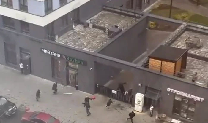 Incidentul a avut loc pe străzile Moscovei FOTO Captură video Geostratfor / X