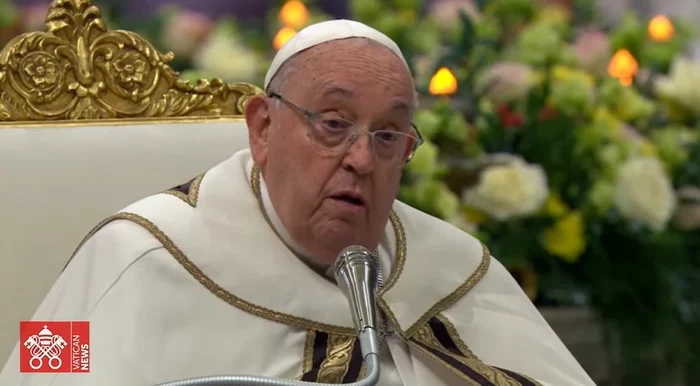 Papa Francisc/FOTO: Captură video Vatican News