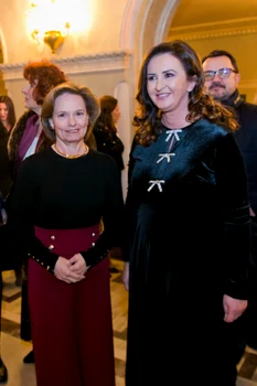 Principesa Sofia, foarte elegantă în pantalon palazzo la Ziua Culturii Naționale   FOTO Daniel Angelescu, Casa Majestății Sale (2) jpeg
