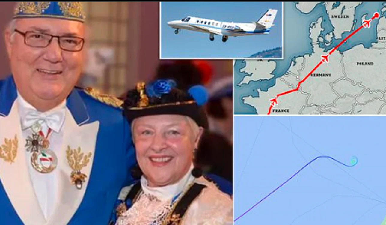 Milionarul german pilota avionul Cessna prăbușit în Marea Baltică FOTO Twitter / Daily Mail