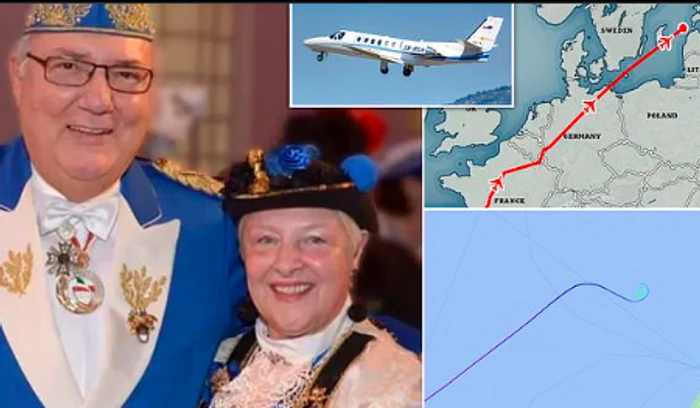 Milionarul german pilota avionul Cessna prăbușit în Marea Baltică FOTO Twitter / Daily Mail