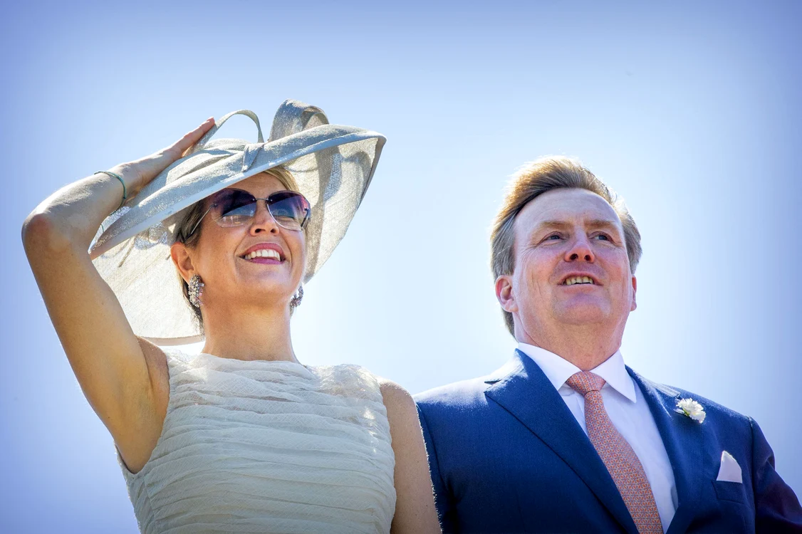 King Willem Alexander and Queen Maxima during regional visit to West Friesland Netherlands jpeg