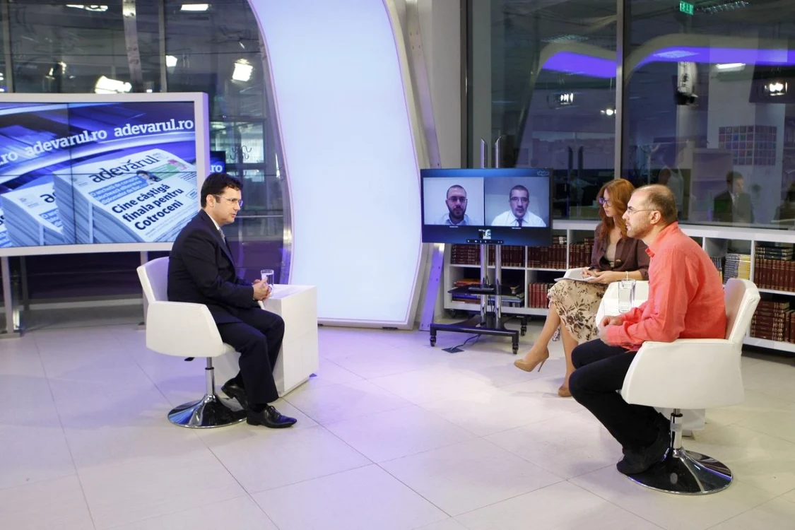 Remus Pricopie, în emisiune la Adevărul Live FOTO: David Muntean
