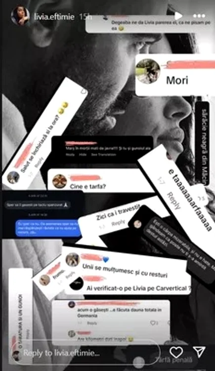 Postarea Liviei Eftimie / foto: Captură InstaStory 