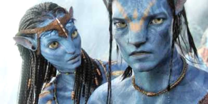Zoe Saldana (stânga) şi Sam Worthington, eroii filmului
