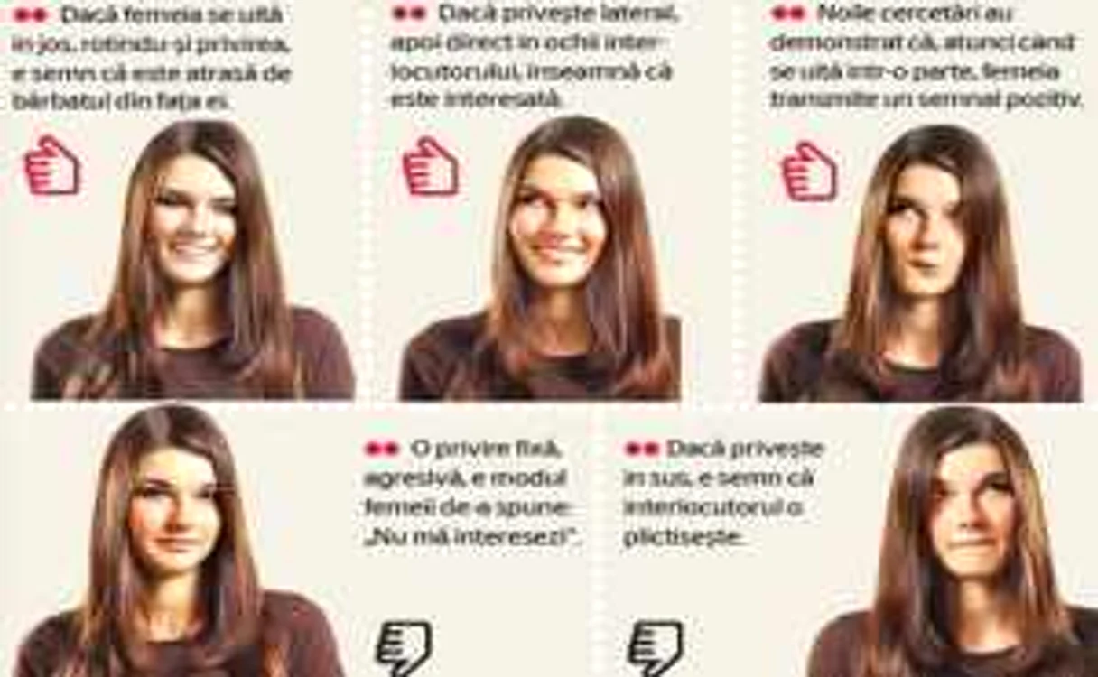 Femeia îşi trădează sentimentele în primele  45 de secunde  ale întâlnirii  cu un bărbat