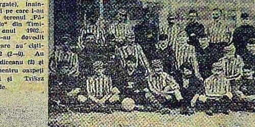 Primul meci de fotbal din România. FOTO
