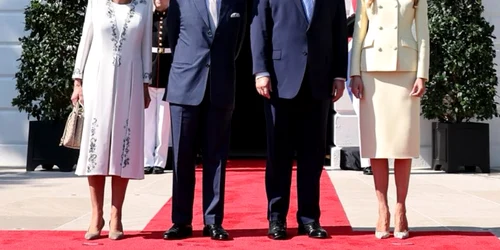 Regele Charles al III-lea și regina Camilla au sosit luni la Casa Albă. FOTO: X/@RoyalFamily