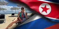 Anastasia Samsonova a vizitat resortul acvatic din nord coreea foto X