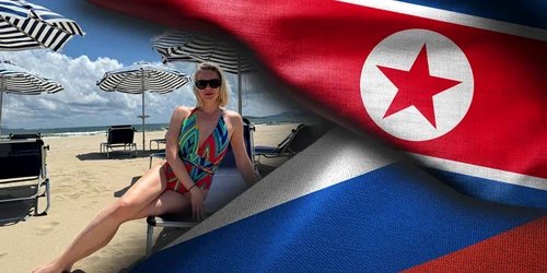 Anastasia Samsonova a vizitat resortul acvatic din nord coreea foto X