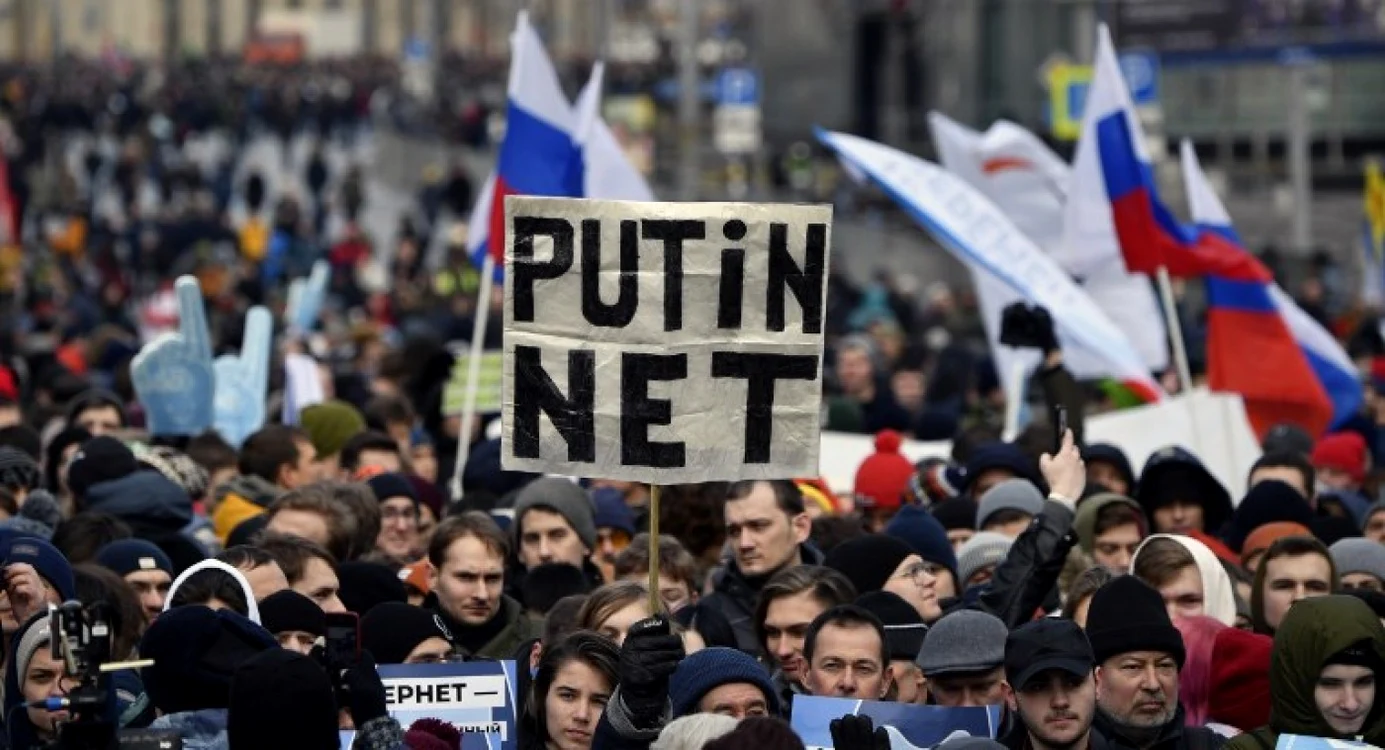 Proteste internet rusia FOTO AFP
