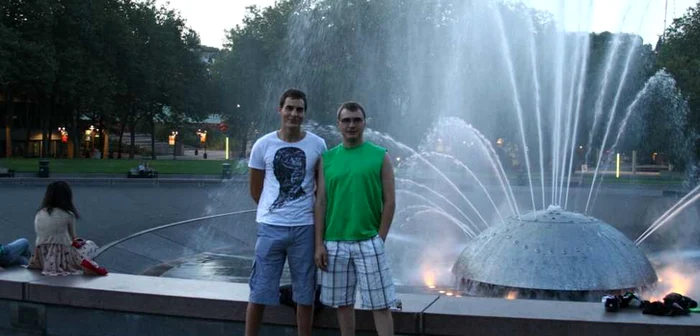 Daniel în ospeţie la fratele său Nicolae, în Kirkland, SUA FOTO: ARHIVA PERSONALĂ