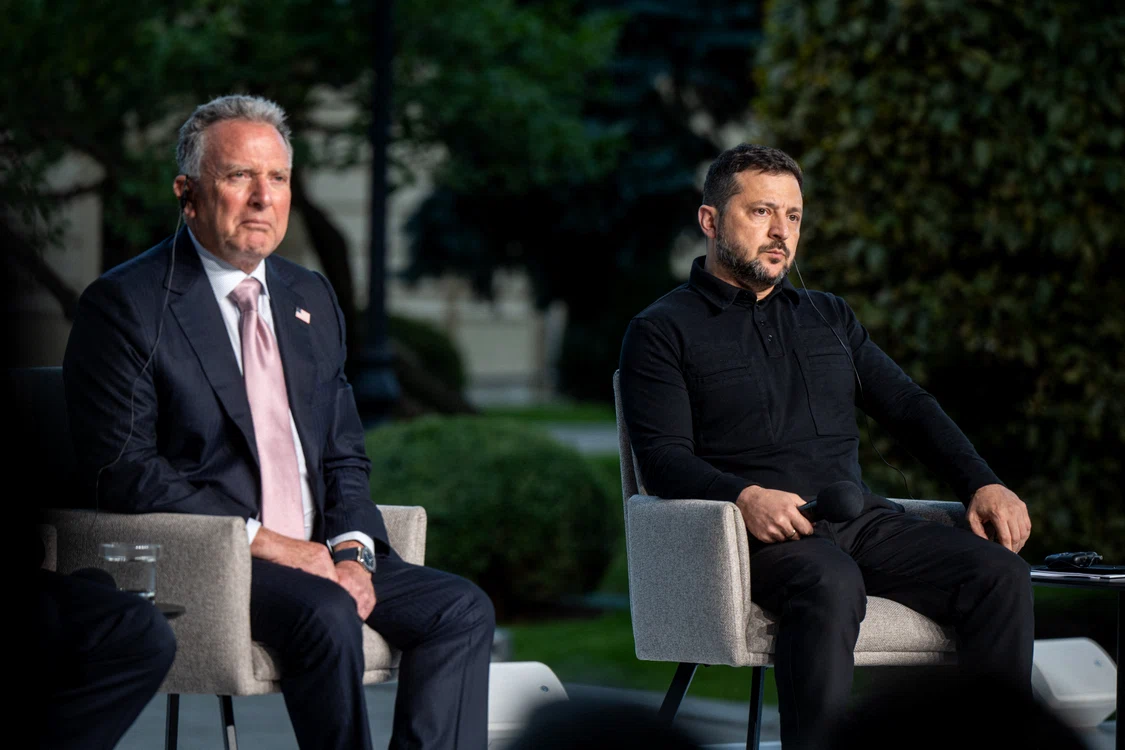 Volodimir Zelenski și Steve Witkoff, emisarul lui Trump, conferință de presă comună la Kiev