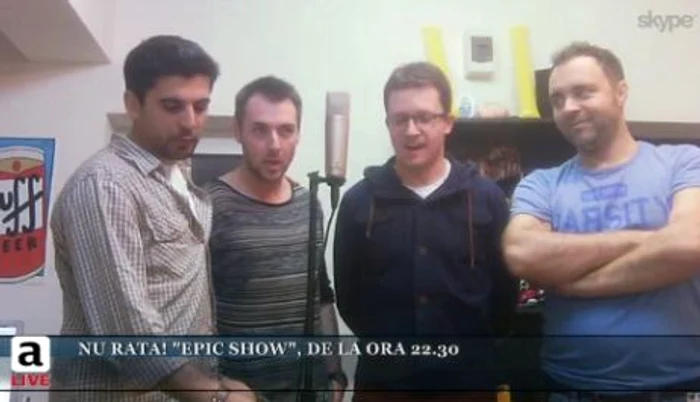 Băieţii de la Epic Show: Bogdan Rădulescu, Tibi Codorean, Adrian Cucu şi Dragoş Stan