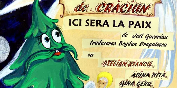 Afişul spectacolului „Poveste de Crăciun”. Foto: Teatrul Gulliver