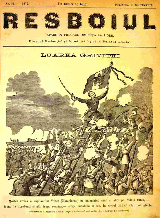 Moartea eroică a căpitanului Valter Mărăcineanu (foto: Muzeul Militar Naţional „Regele Ferdinand I”)