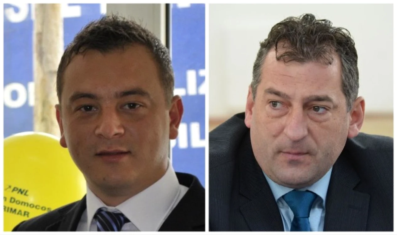 Fostul primar al municipiului Beiuş, Adrian Domocoş şi actualul primar, Gabriel Popa, sunt anchetaţi pentru o fraudă de peste 3,5 milioane lei FOTO: Facebook/Bihoreanul