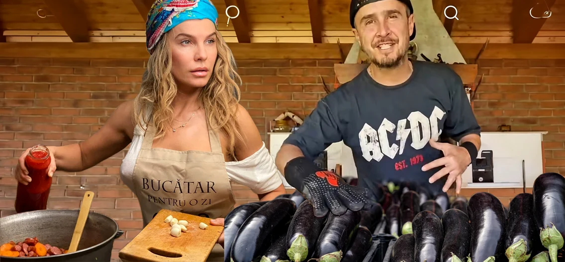 Șerban de la Animal X a copt 120 de kg de vinete. Anna Lesko are o rețetă delicioasă de roșii marinate Foto: Facebook 