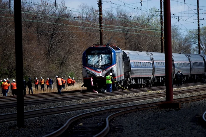 Un tren a deraiat în Statele Unite, în apropiere de PhiladelphiaFoto Getty