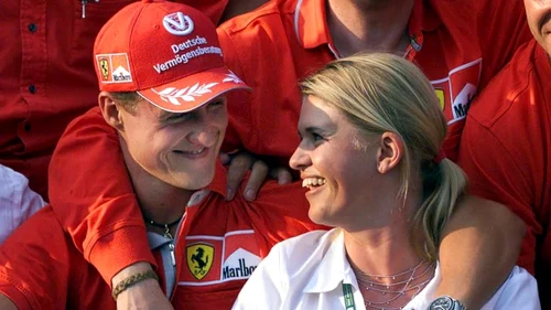 Michael Schumacher, alături de soţia sa, Corinna